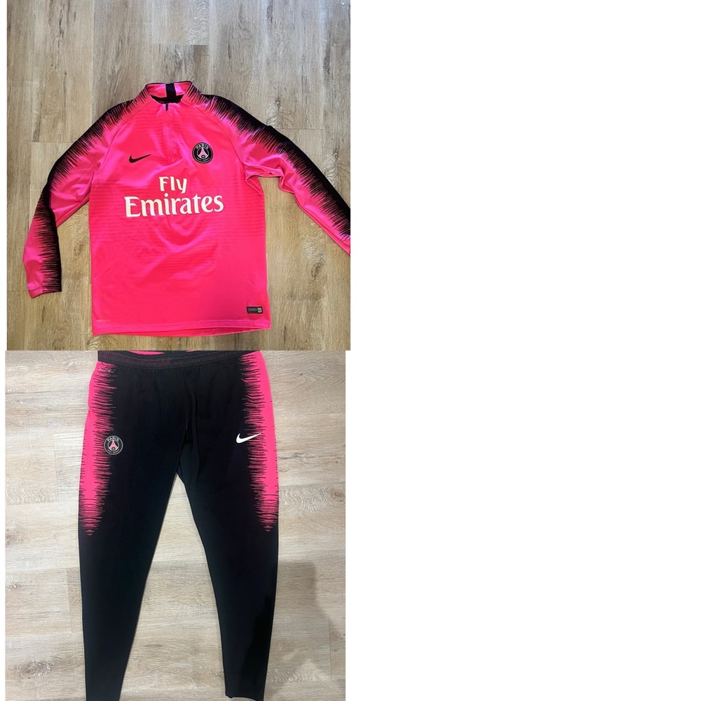 Nike Pink and Black drifit tracksuit